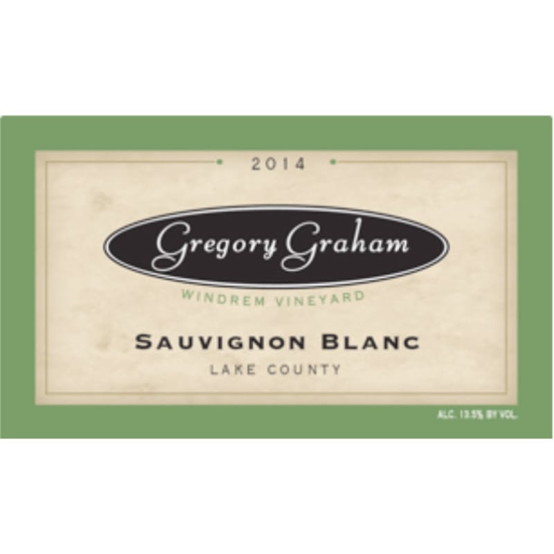 Gregory Graham Sauvignon Blanc 2014 Front Label