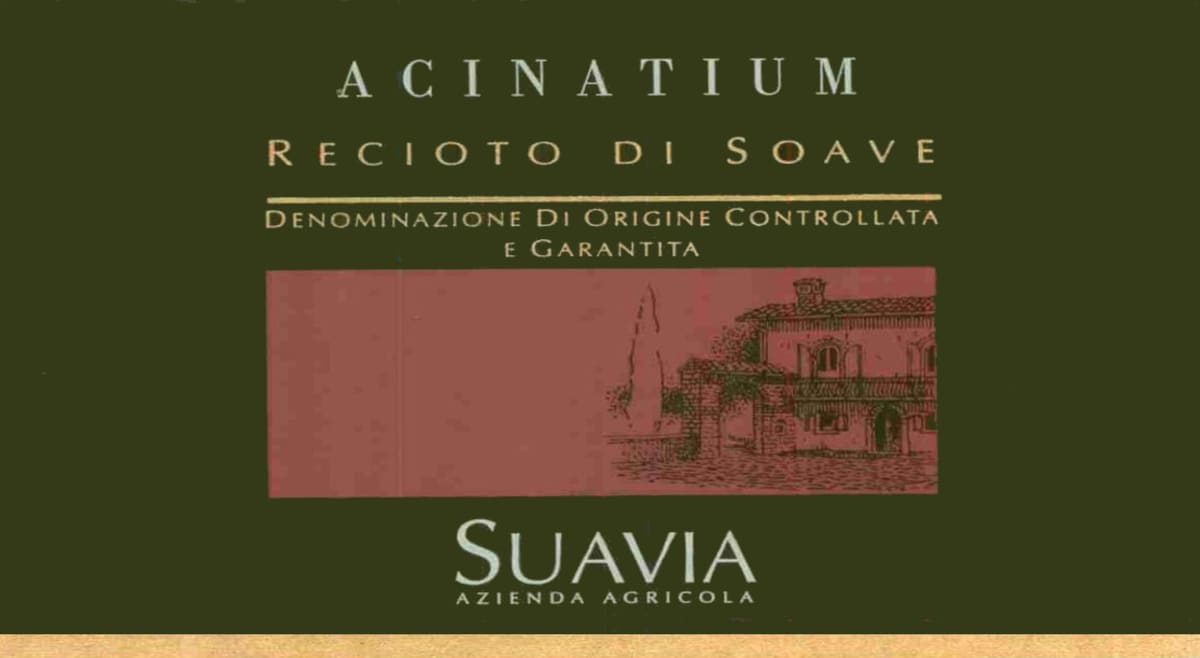 Suavia Recioto di Soave Acinatium 2009 Front Label