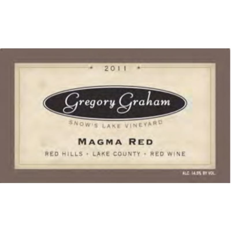 Gregory Graham Magma Red 2011 Front Label