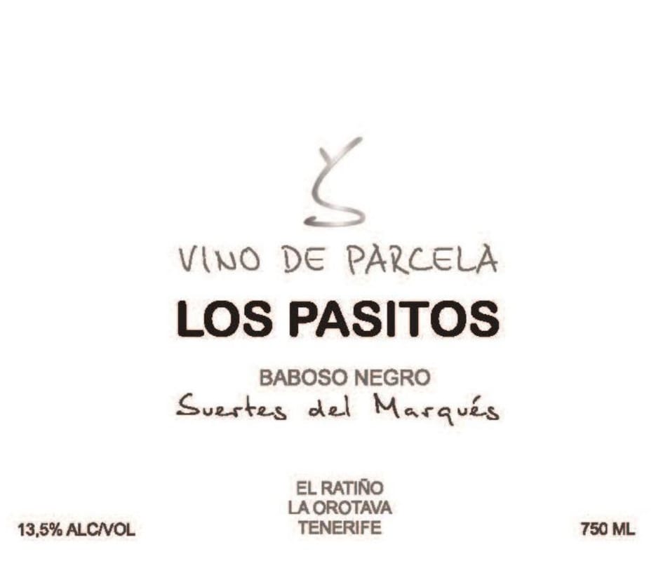 Suertes del Marques Los Pasitos Baboso Negro 2014 Front Label