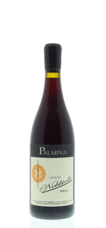 Palmina Rocca Vineyard Nebbiolo 2008 Front Bottle Shot