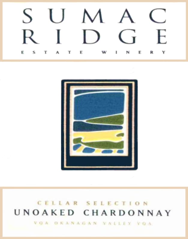 Sumac Ridge Okanagan Valley Cellar Selection Unoaked Chardonnay 2007 Front Label