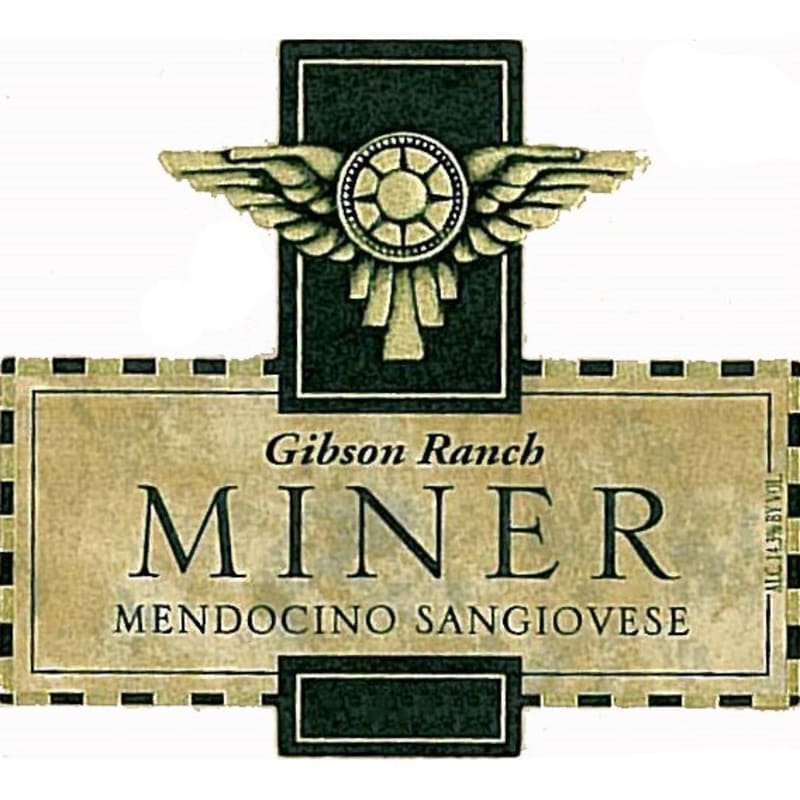 Miner Family Gibson Ranch Sangiovese 2013 Front Label