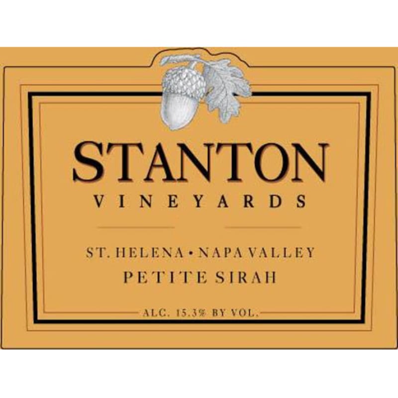 Stanton Vineyards Saint Helena Petite Sirah 2013 Front Label