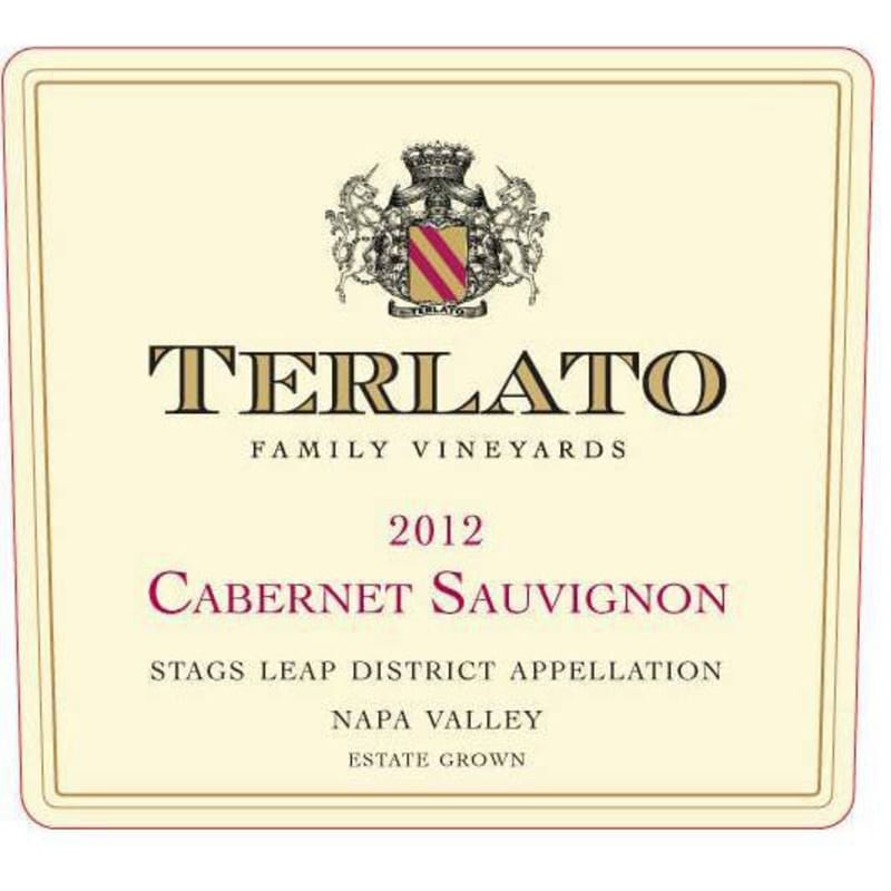 Terlato Family Vineyards Stag's Leap Cabernet Sauvignon 2012 Front Label