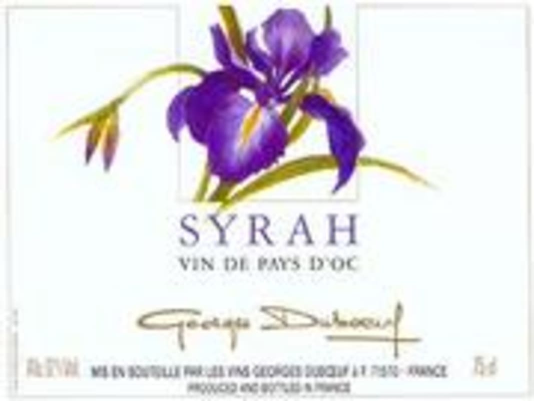 Duboeuf Syrah Front Label