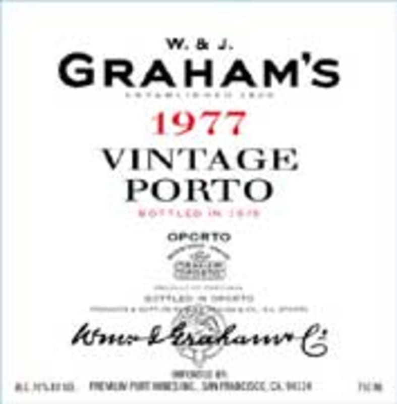 Graham's Millenium Vintage Port (1.5 Liter Magnum) 1977 Front Label