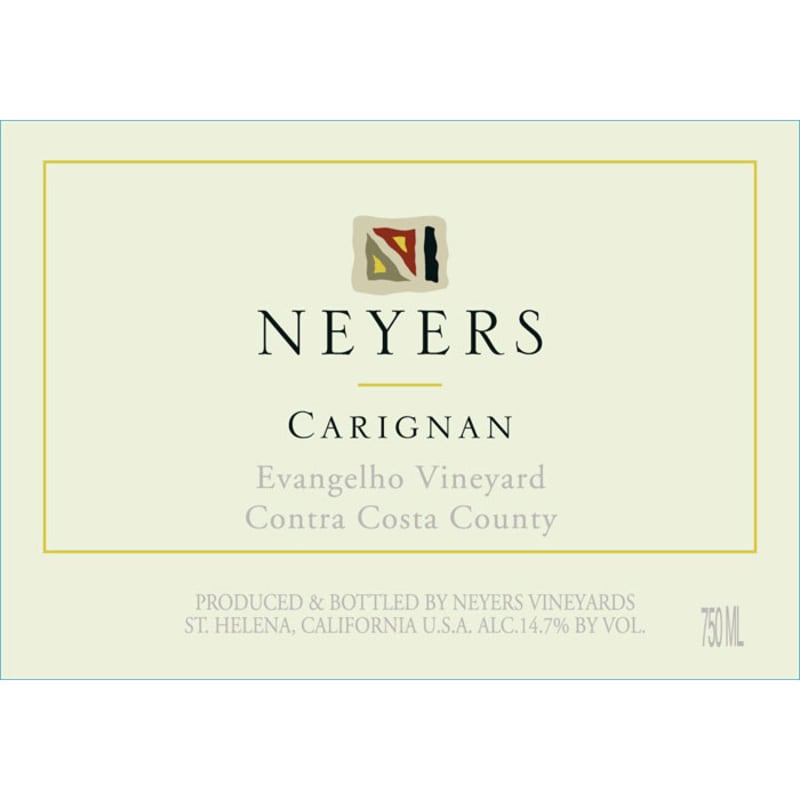 Neyers Evangelho Vineyard Carignan 2014 Front Label