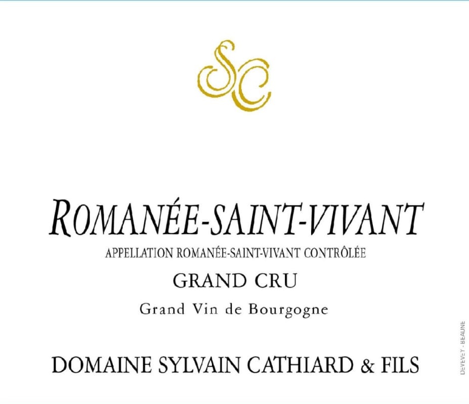 Sylvain Cathiard Romanee-Saint-Vivant Grand Cru 2013 Front Label