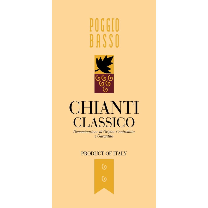 Poggio Basso Chianti Classico 2014 Front Label