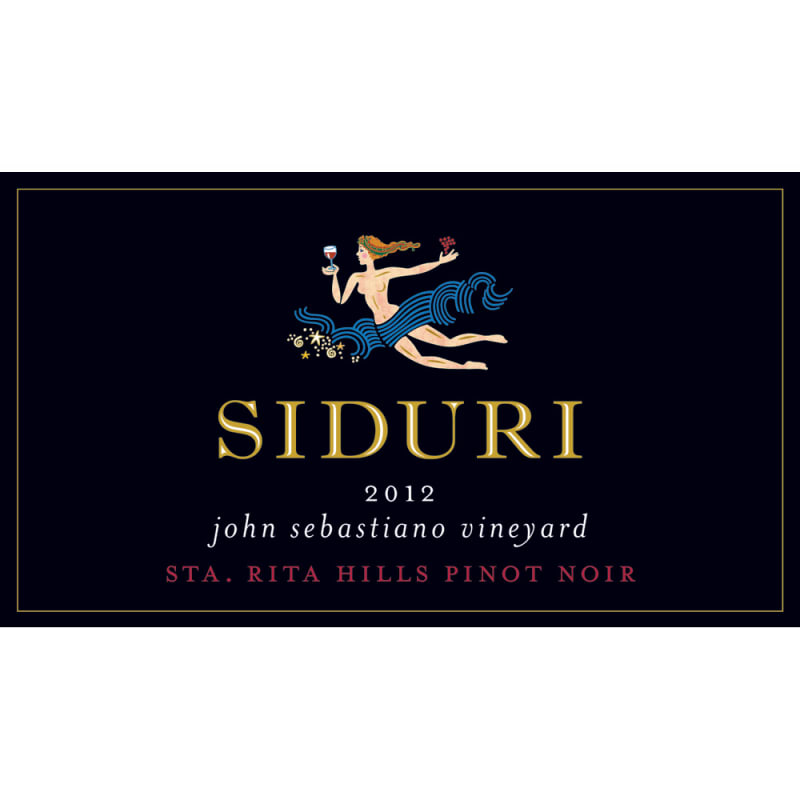 Siduri John Sebastiano Vineyard Pinot Noir 2012 Front Label