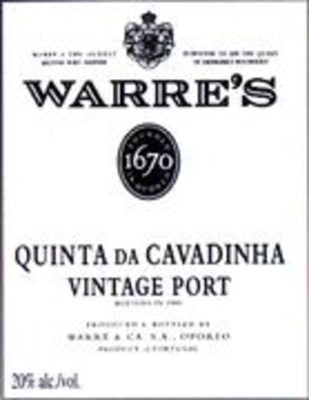Warre's Quinta da Cavadinha 1990 Front Label