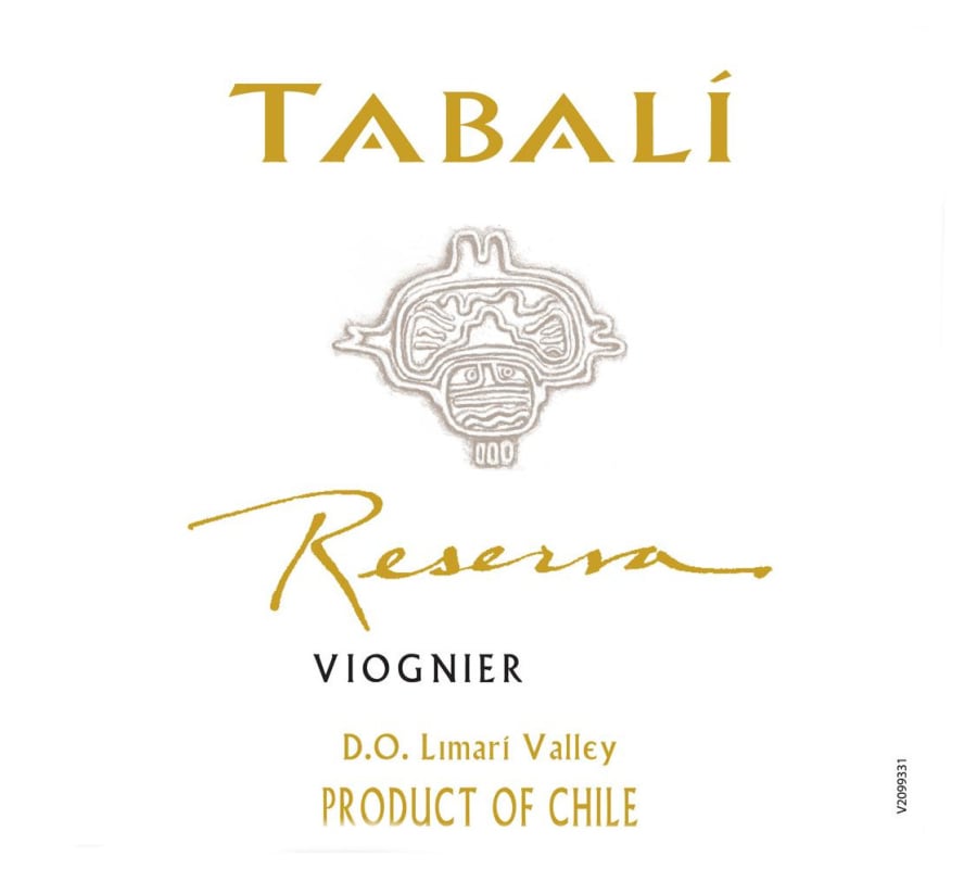 Tabali Reserva Viognier 2013 Front Label