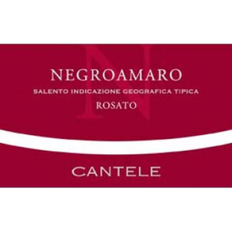 Cantele Negroamaro Rosato 2014 Front Label