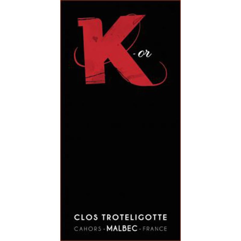 Clos Troteligotte K-Or Malbec 2014 Front Label