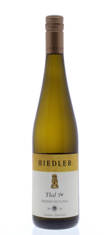 Hiedler Thal Gruner Veltliner 2014 Front Bottle Shot