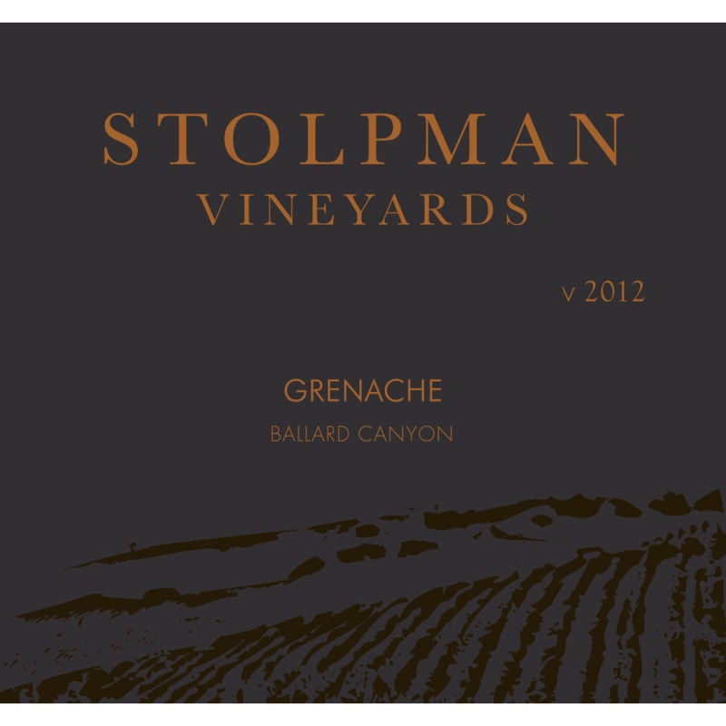 Stolpman Vineyards Estate Grown Grenache 2012 Front Label