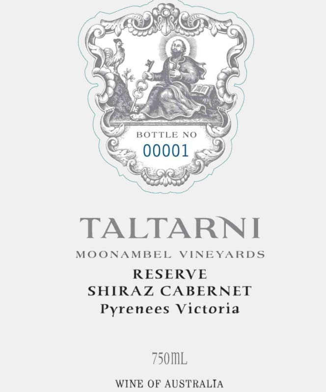 Taltarni Reserve Shiraz Cabernet Sauvignon 2008 Front Label
