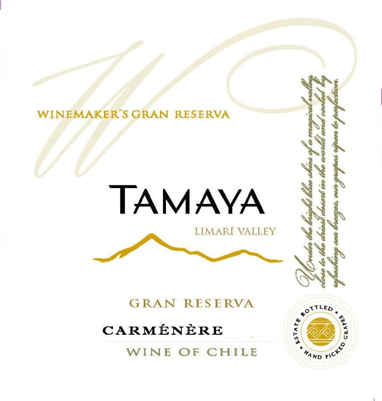 Tamaya Winemaker's Gran Reserva Carmenere 2011 Front Label