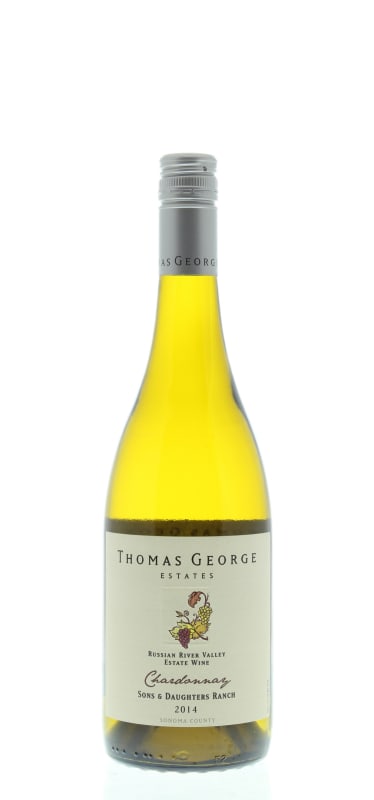 Thomas George Sons and Daughters Chardonnay 2014 Front Bottle Shot