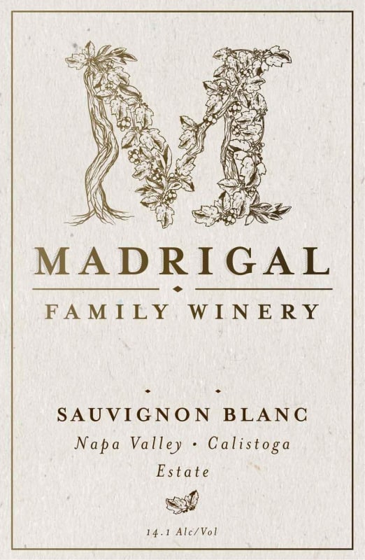 Madrigal Vineyards Estate Sauvignon Blanc 2015 Front Label