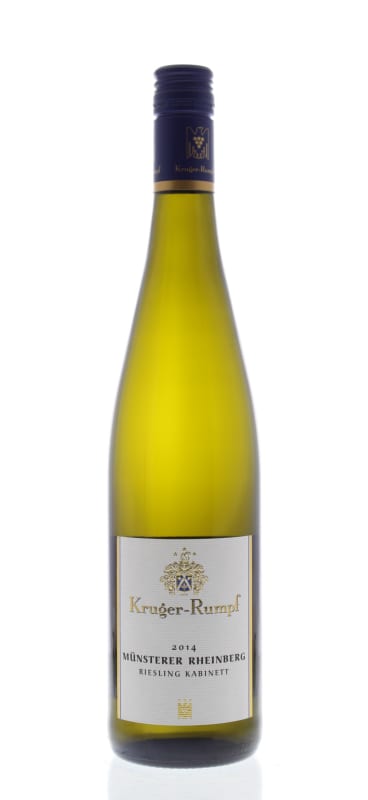 Kruger-Rumpf Munsterer Rheinberg Riesling Kabinett 2014 Front Bottle Shot