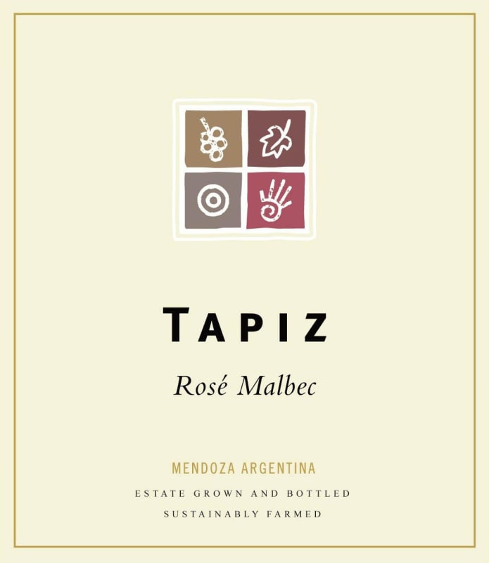 Tapiz Malbec Rose 2012 Front Label