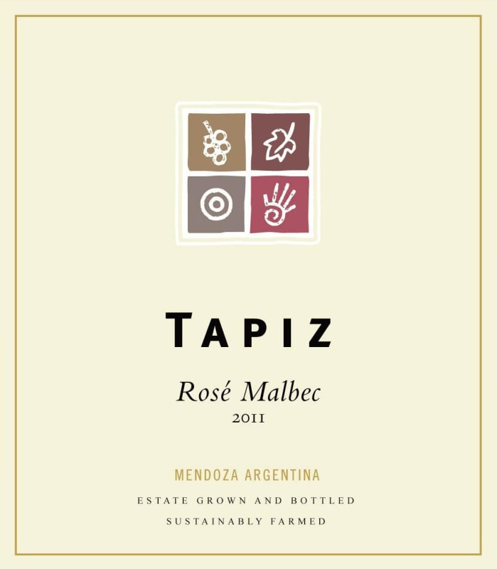 Tapiz Malbec Rose 2011 Front Label