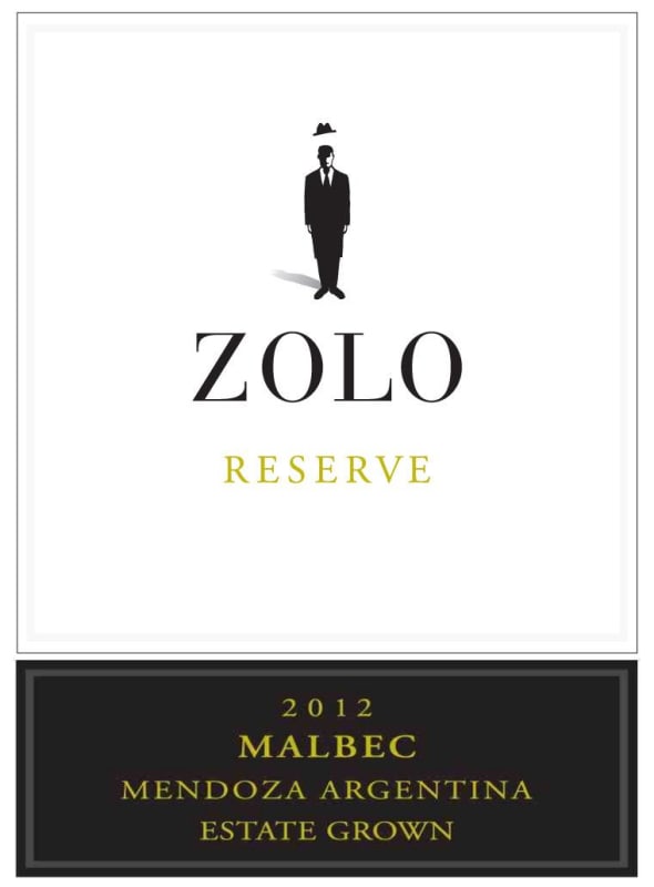 Tapiz Zolo Reserva Malbec 2012 Front Label