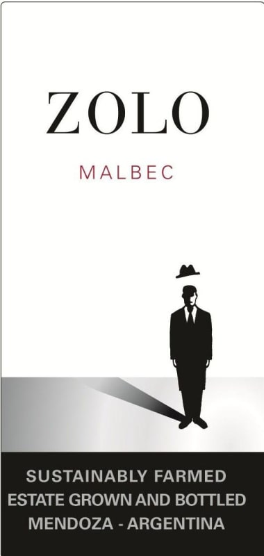 Zolo Malbec 2013 Front Label