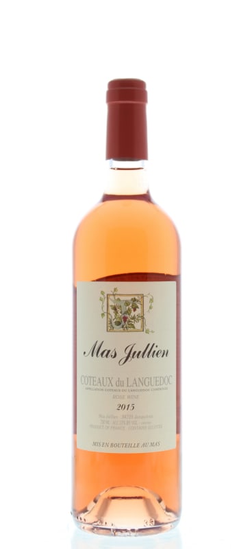 Mas Jullien Coteaux du Languedoc Rose 2015 Front Bottle Shot
