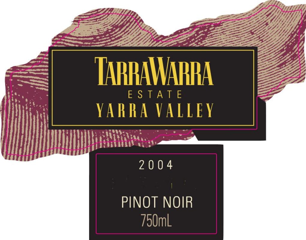 TarraWarra Estate Reserve Pinot Noir 2004 Front Label