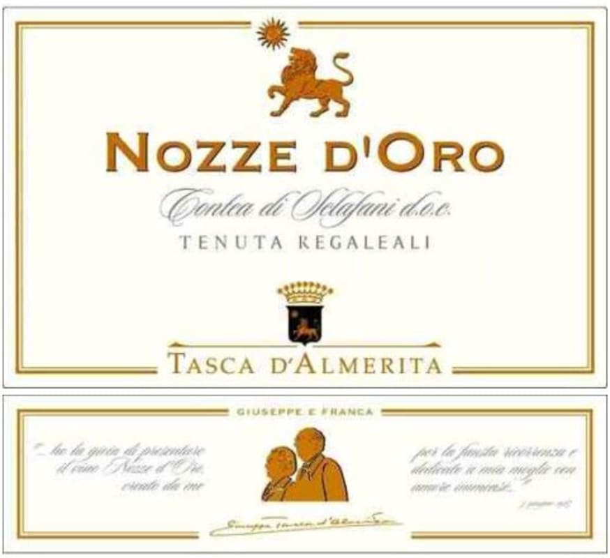 Regaleali Contea di Sclafani Nozze d'Oro 2007 Front Label