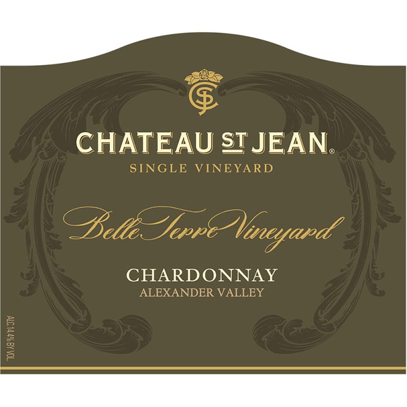 Chateau St. Jean Belle Terre Chardonnay 2012 Front Label