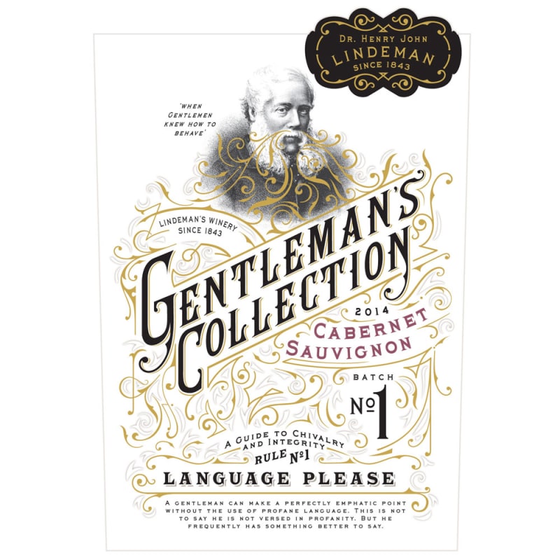 Gentleman's Collection Cabernet Sauvignon 2014 Front Label