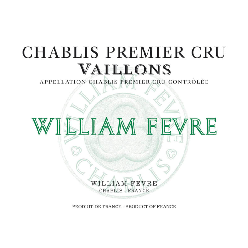 William Fevre Chablis Vaillons Premier Cru (375ML half-bottle) 2014 Front Label