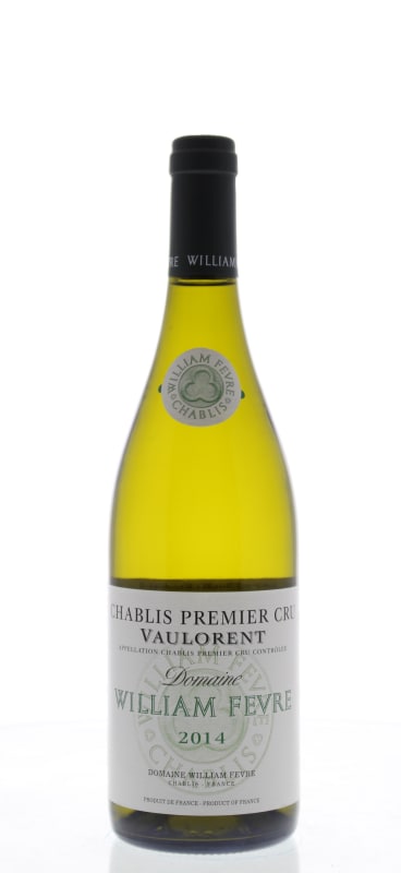 William Fevre Chablis Vaulorent Premier Cru 2014 Front Bottle Shot