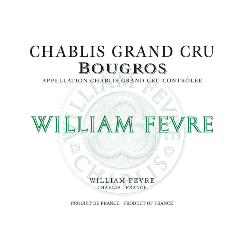 William Fevre Chablis Bougros Grand Cru 2014 Front Label