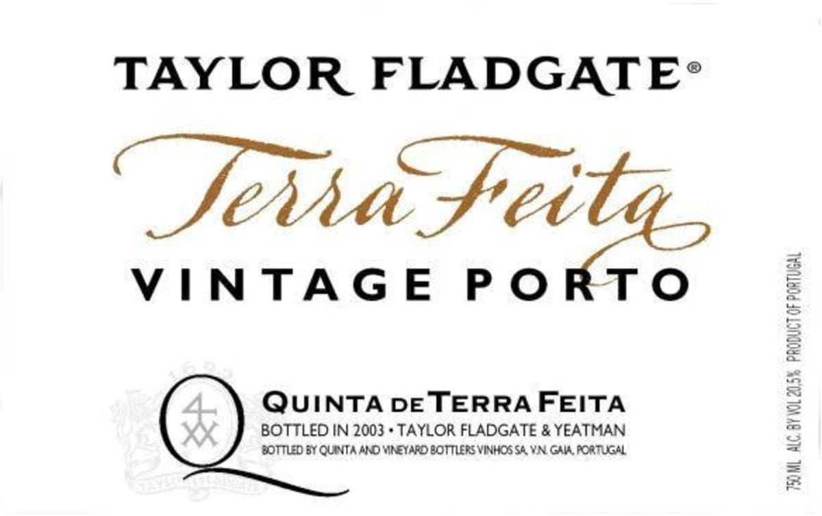 Taylor Fladgate Terra Feita Vintage Porto 2008 Front Label