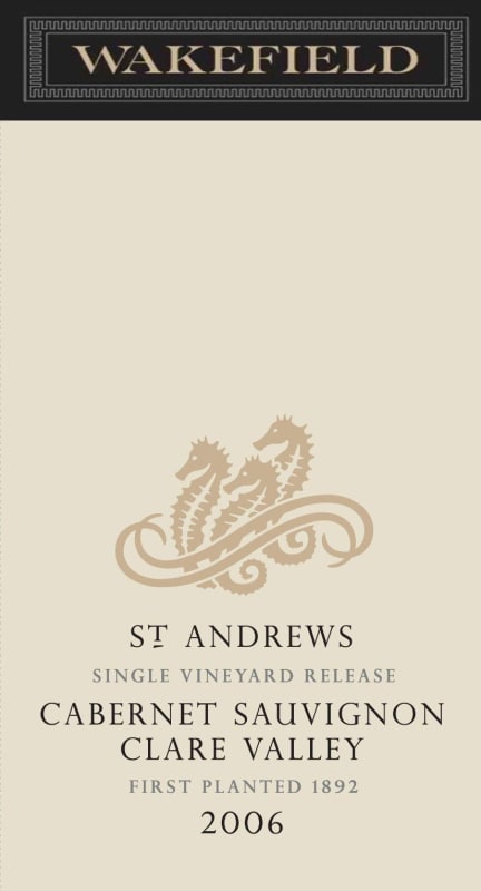 Wakefield St Andrews Cabernet Sauvignon 2006 Front Label