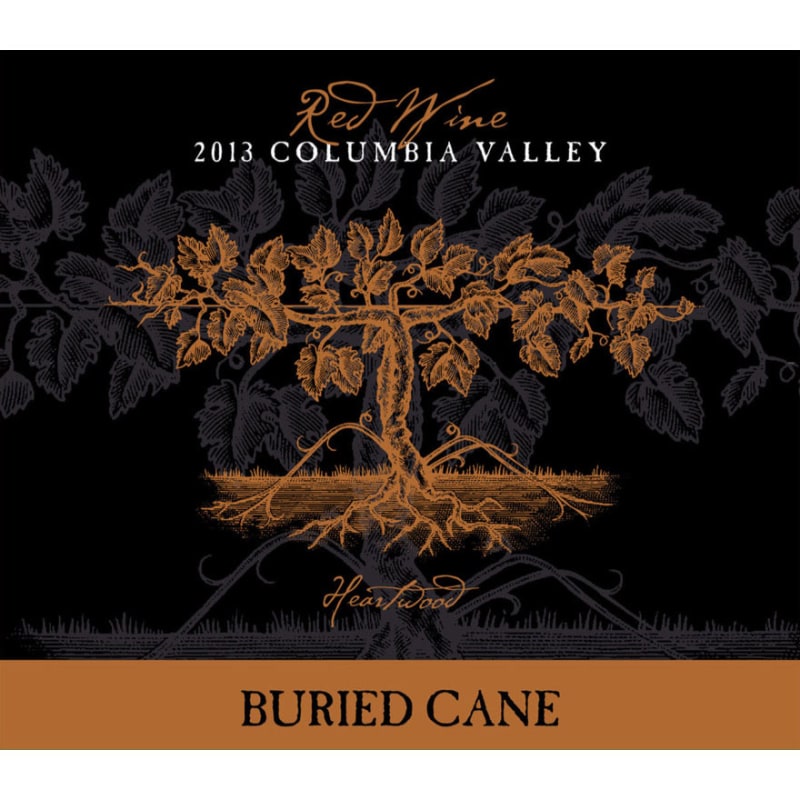 Buried Cane Heartwood Red 2013 Front Label