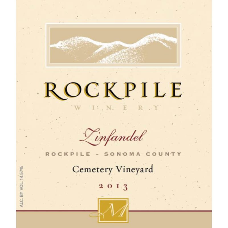 Mauritson Rockpile Cemetery Vineyard Zinfandel 2013 Front Label