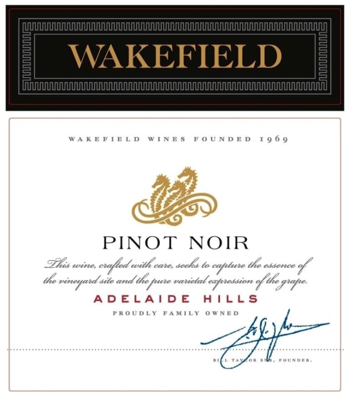 Wakefield Pinot Noir 2016 Front Label