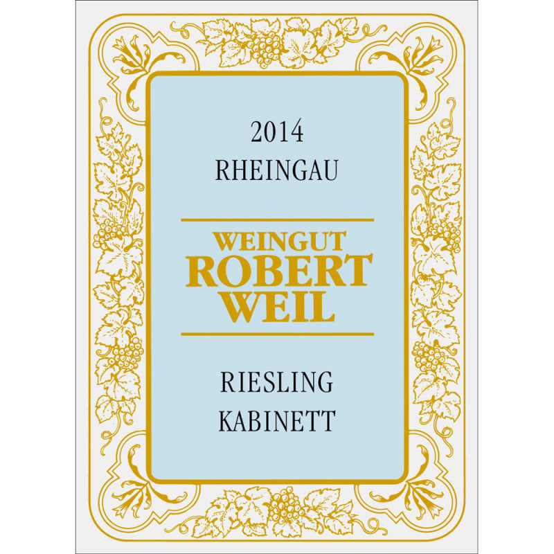 Robert Weil Rheingau Riesling Kabinett 2014 Front Label