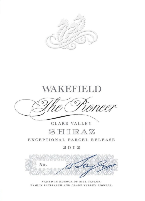 Wakefield The Pioneer Shiraz 2012 Front Label