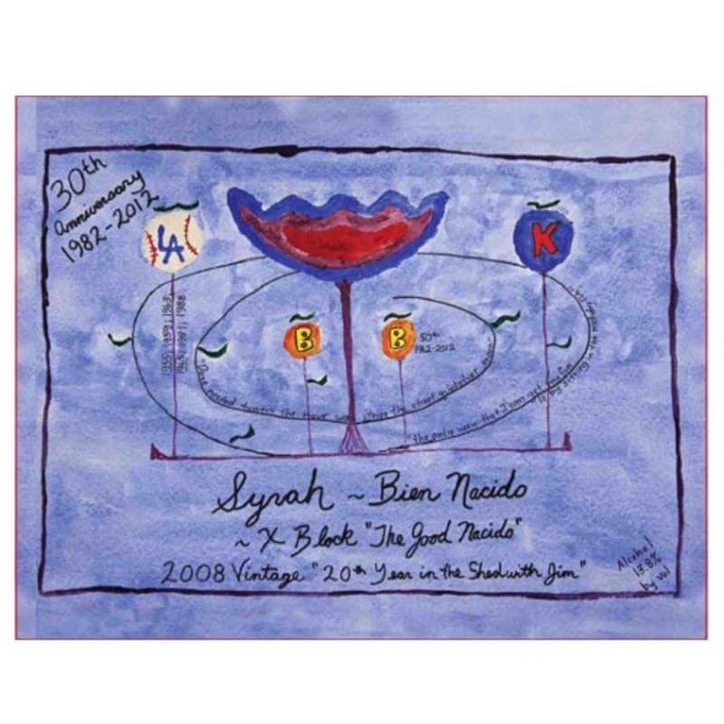Qupe Syrah Bien Nacido X Block 2008 Front Label