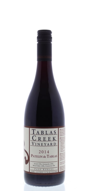 Tablas Creek Patelin de Tablas Rouge 2014 Front Bottle Shot