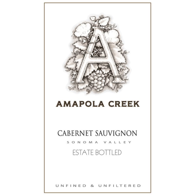 Amapola Creek Estate Cabernet Sauvignon 2012 Front Label
