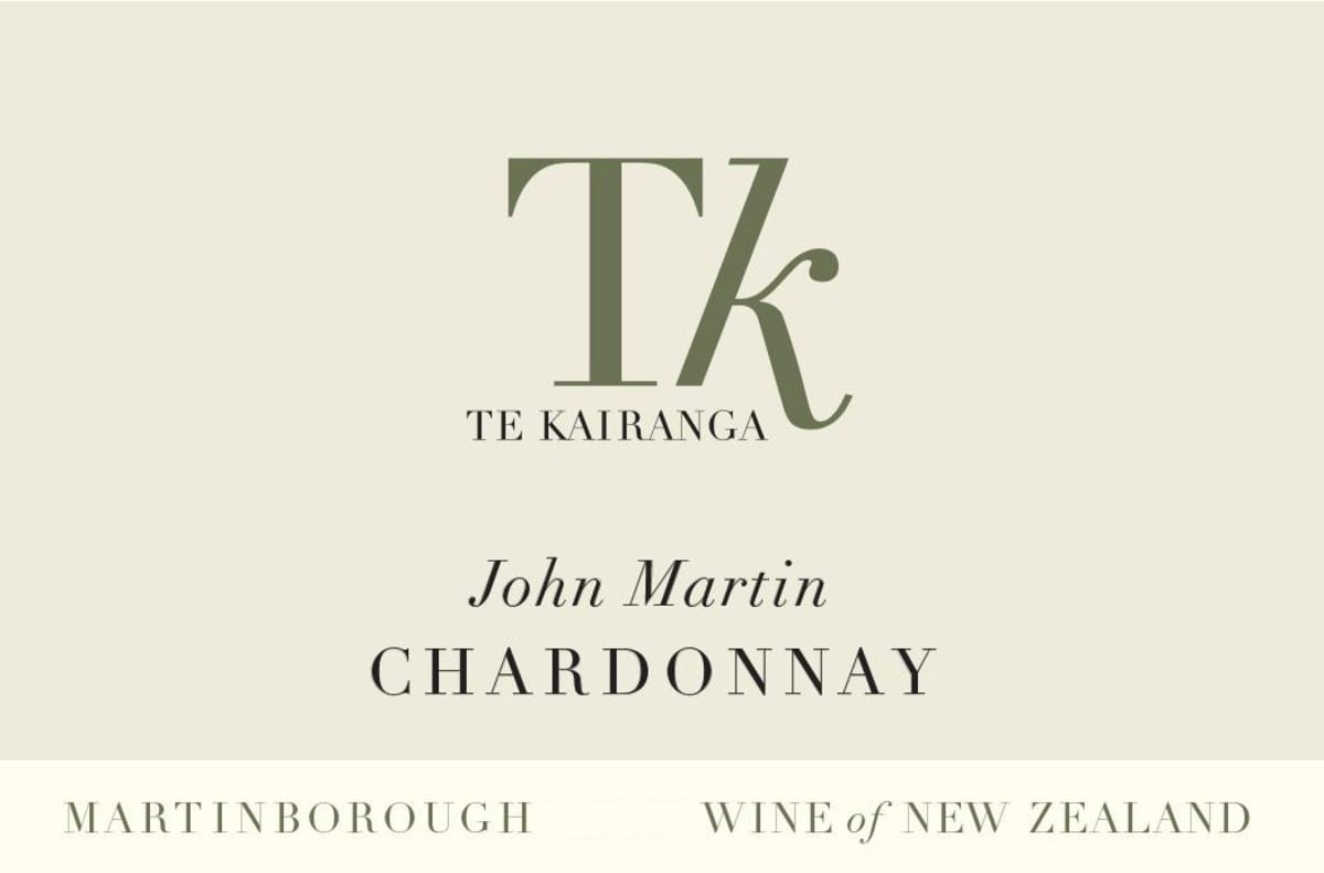 Te Kairanga John Martin Chardonnay 2014 Front Label