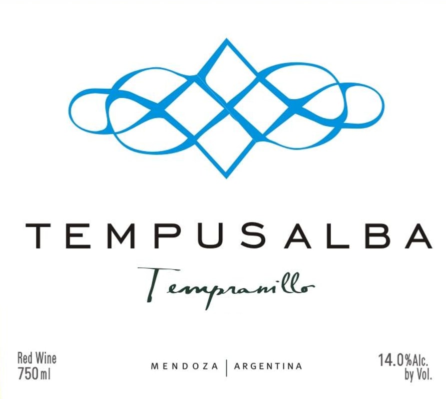 Tempus Alba Tempus Tempranillo 2010 Front Label